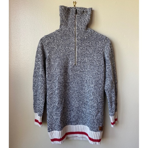 Roots Cabin Quarter Zip Tunic Sweater - Picture 3 of 7